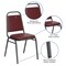 Emma and Oliver Trapezoidal Back Stacking Banquet Dining Chair - 1.5" Thick Seat